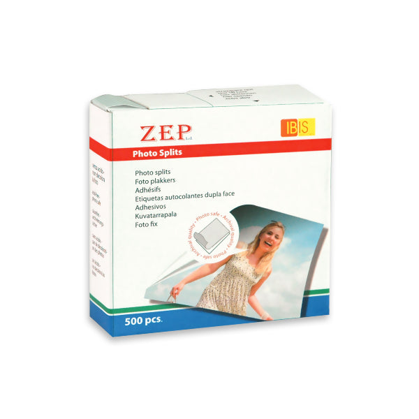 Zep Quadratini Biadesivi BX500 Conf. 500 pcs Zep Quadratini Biadesivi BX500 Conf. 500 pcs